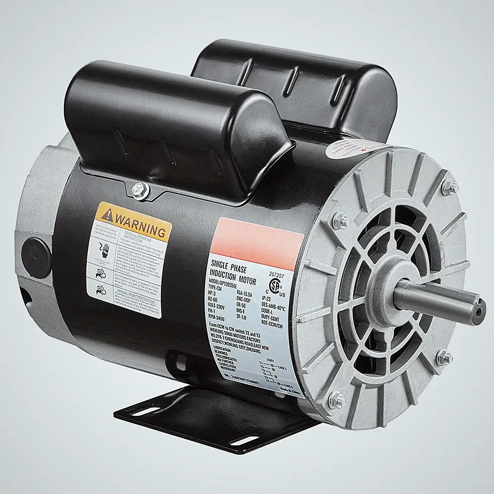 Uimoso 3HP Air Compressor Electric Motor 230V 3450RPM 56 Frame CW/CCW Rotation